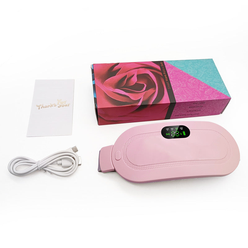 Menstrual heating pad massager