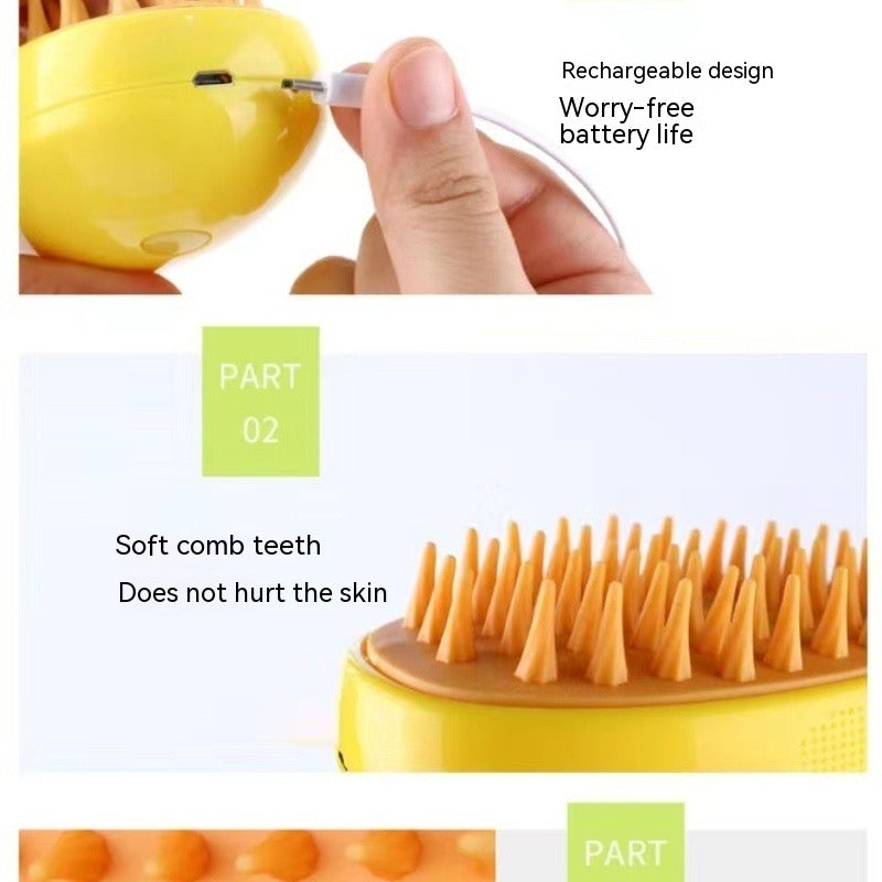 Cat steam brush