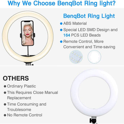 Ring light with tripod