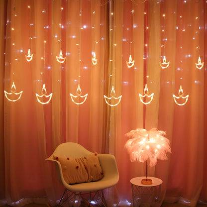 Diya curtain light