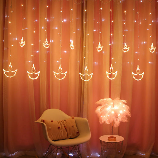 Diya curtain light