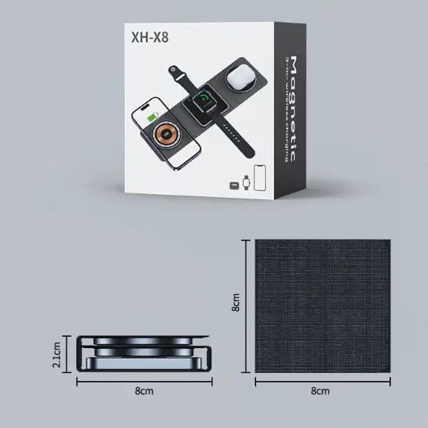 3 in one wireless foldable charger