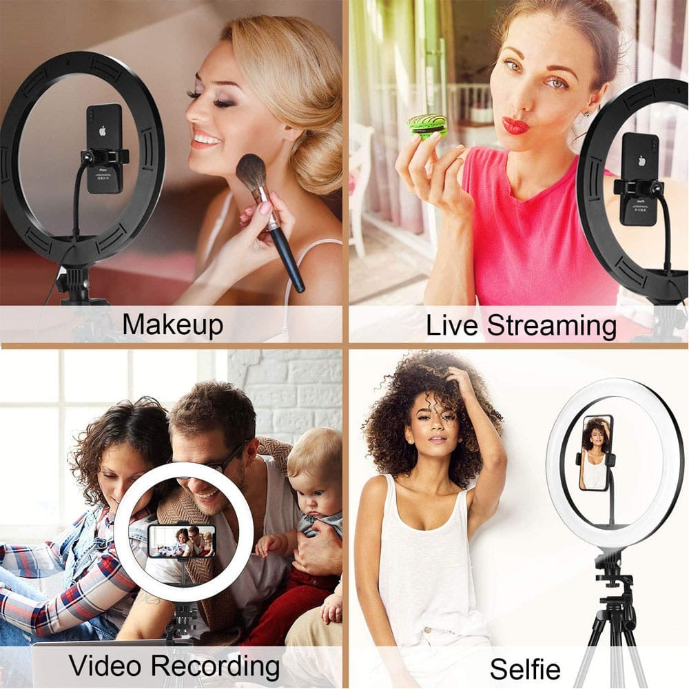Ring light with tripod