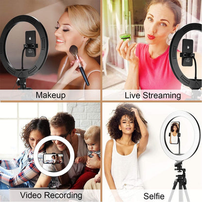 Ring light with tripod